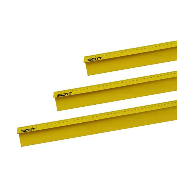 SOTT® Yellow 5 Safety Cutting Ruler