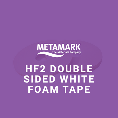 Metamark HF2 Double Sided White Foam Tape