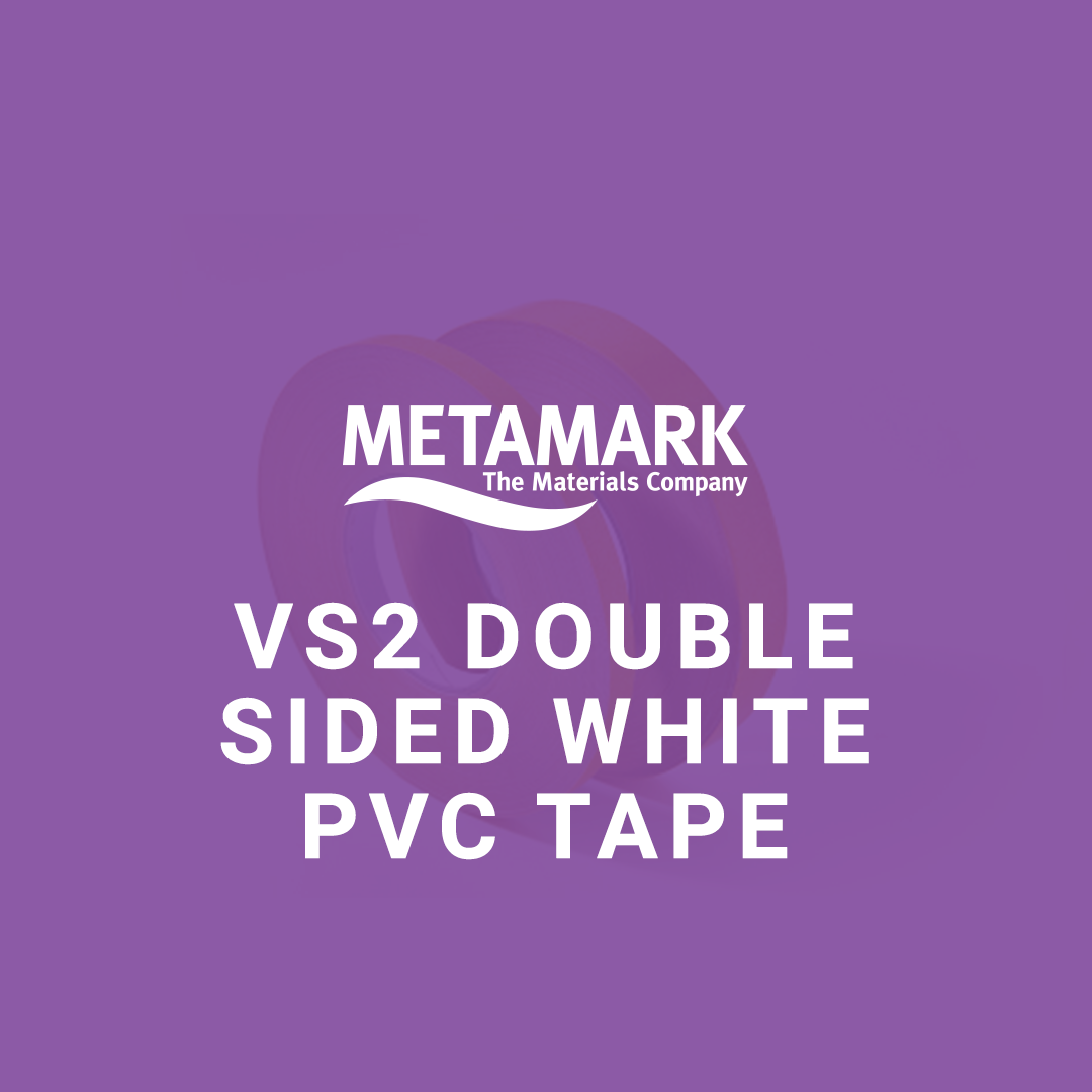 Metamark VS2 Double Sided White PVC Tape